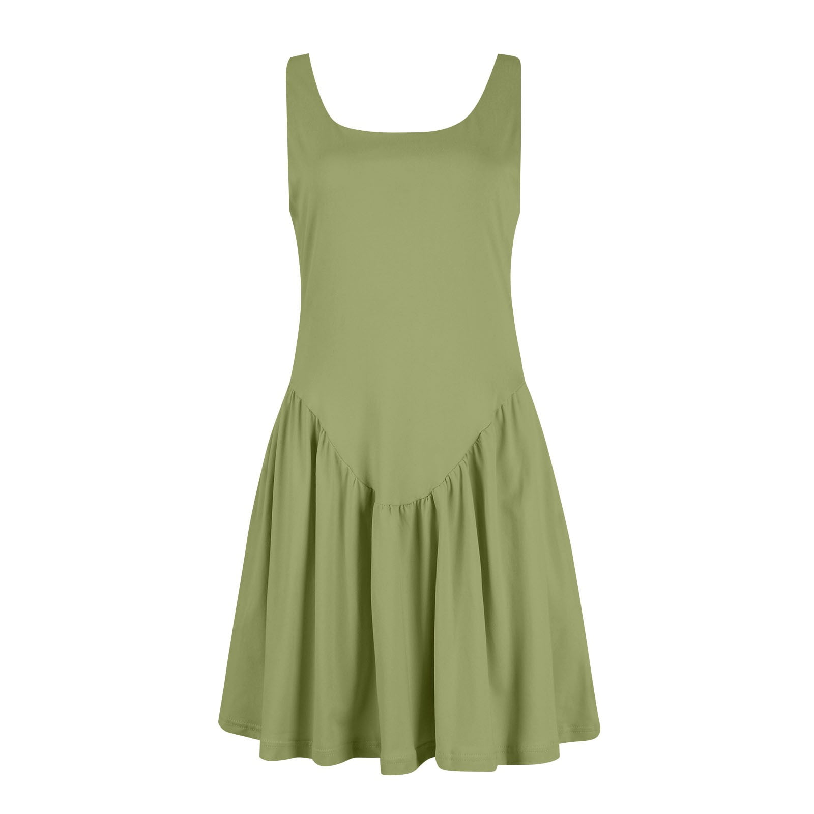 second female green dress Second Female Jutta One Shoulder dress main image 1