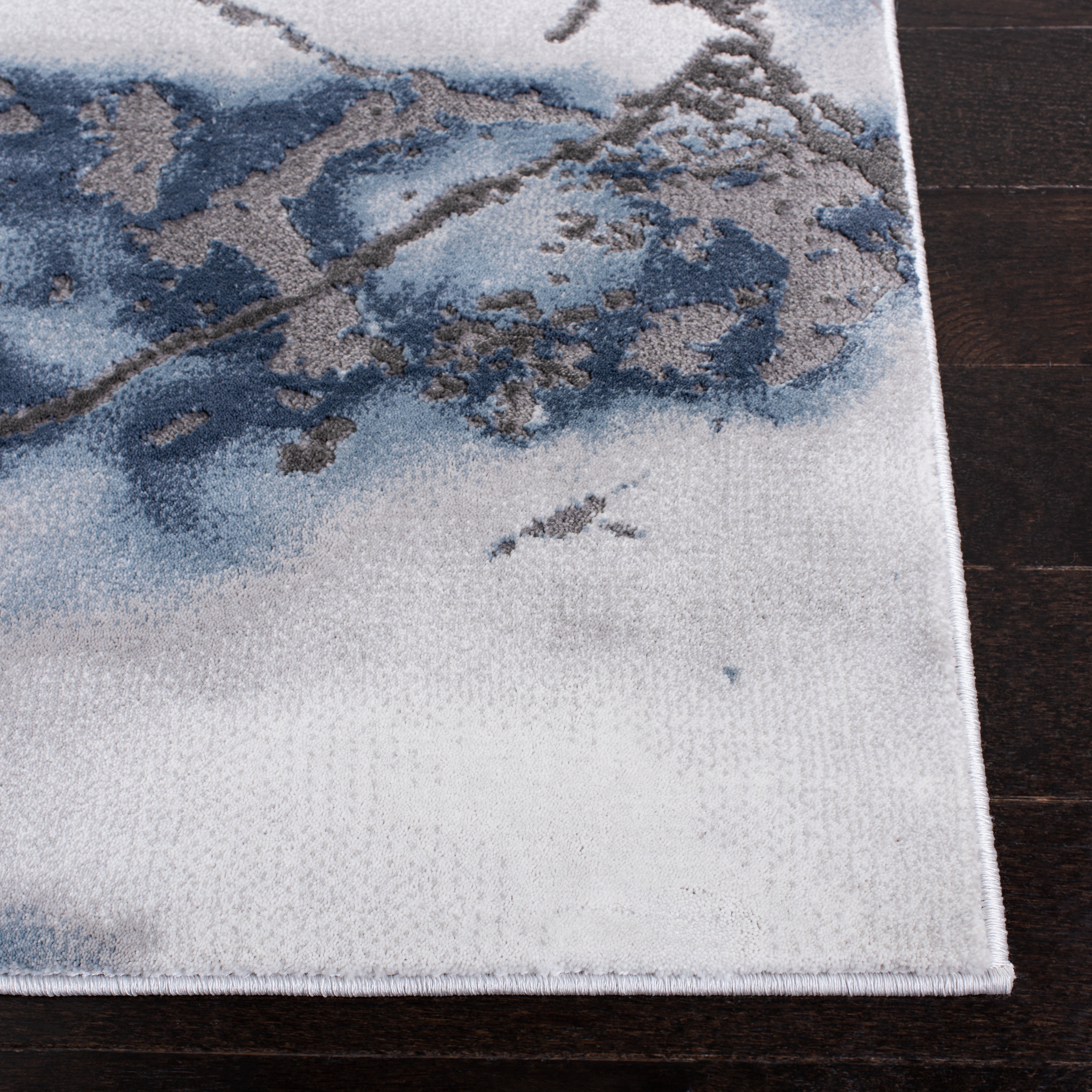 SAFAVIEH Craft Paul Abstract Area Rug, Grey/Blue, 9' x 12'
