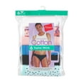 thumbnail image 6 of Hanes Women's Cotton Bikini Underwear, Cool Comfort, 6-Pack Assorted 5, 6 of 6