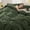 03 - Olive Green (No Comforter), variant on Textured Duvet Cover Queen Size - Cotton-Like Polyester Jacquard Duvet Cover Set for All Seasons - 3 Pieces Soft Bedding Set with 2 Pillow Shams, NO Comforter (Beige, Queen, 90"x 90")