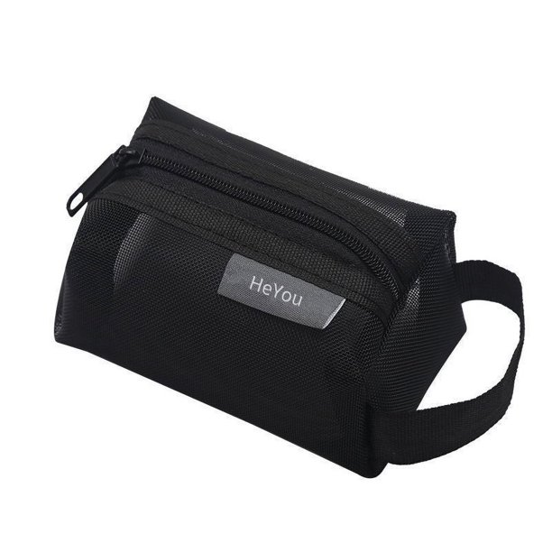 Bolsa de viaje portátil para lavado, bolsa de malla transparente para cosméticos, cuidado de la piel, bolsa de almacenamiento para lápiz labial, bolígrafo, bolso de mano
