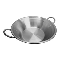 22'' x 7-1/2'' x 13'' Flat Surface Carnitas Cazo Pot Pan Outdoors Cooking Wok Stainless Steel