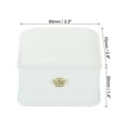 thumbnail image 2 of Uxcell 3"x3" Necklace Pendant Box, 2 Pack Velvet Chain Box Vintage Jewelry Holder for Wedding Engagement, White, 2 of 6
