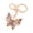 Purple, variant on Rhinestone Butterfly Keychain Sparkly Butterfly Charm with Keyring Elegant Enamel Butterfly Keychain Gift for Women Girls