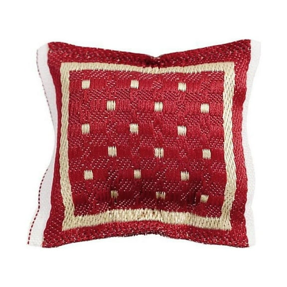 TwhqxjCN 1/12 Scale Red Pillow Cushion For House Sofa Couch Miniature Bedroom Furnit