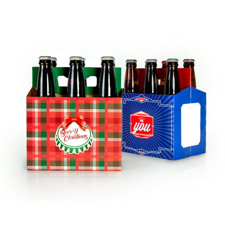 Big Betty - Brews For You - Christmas Themed 6 Pack Greeting Card Beer Carriers (Set of 4) – Beer-y Holiday (Best Way To Brew Beer)