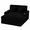 Black, variant on 67" Oversized Chaise Lounge Chair Indoor Furniture, Corduroy Upholstered Deep Seat Sofa Bed with 2 Cup Holders & Side Pockets, Plush Cloud Lounge Sleeper Sofa Couch for Living Room, Bedroom,Gray