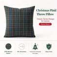 thumbnail image 4 of Christmas Tartan Plaid Throw Pillow 18x18 Inch Filled Decorative Cushion Holiday Red Green Plaid Pillow for Sofa Couch Living Room Home Decor, 4 of 6