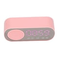 thumbnail image 1 of Reloj despertador con altavoz Bluetooth, pantalla LED de alta fidelidad, espejo, carga por micro USB, radio FM, reloj digital para leer y viajar, 1 of 12