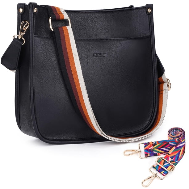 Bolso bandolera HKCLUF Trendy de piel vegana con 2 correas