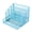 Blue, variant on Iron Mesh Desk Pen Organiser 5 Compartments File Letter Tray with Sliding Drawer