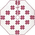 thumbnail image 2 of vhc brands holiday decor - emmie white patchwork tree skirt, 60 diameter, red, 2 of 5
