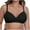 Black, variant on Timegard Seamless Bras for Women Full Coverage Adjustable Strap Underwear Breathable Thin Daily Bras