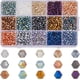 thumbnail image 1 of 1 caja de 2400 cuentas de vidrio facetadas bicono de 4 mm, cuentas bicono multicolor galvanizadas, cuentas de vidrio briolette a granel, 1 of 6