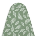 thumbnail image 1 of Encasa Homes Replacement Ironing Board Cover with Thick Felt Pad, Drawstring Tightening, (Fits Standard Large Boards of 15 x 54 inch) Scorch & Stain Resistant, Printed - Big Leaves Green, 1 of 7