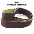 thumbnail image 4 of 10pcs 1220 * 50 mm lijado cinturones abrasivos 60/120/240/400/600 Conjunto de grano for lijador de pulido de pulido de lijador 1220 * 50 mm Cinturones de lijado, 4 of 4