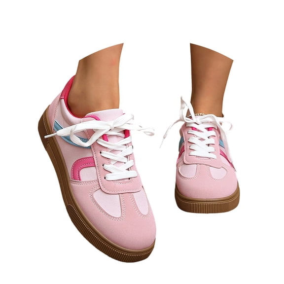 Women Casual Shoes Casual Platform Sneakers Fashion Color Design Comfortable Walking Shoes For Everyday Wear ,Us Size:9