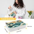 thumbnail image 5 of Seagull PU Leather Necklace Organizer Decorative Box with Removable Compartment Portable Necklace Holder, 5 of 6