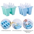 thumbnail image 3 of Moldes para paletas de silicona de 6 rejillas para hacer helados, moldes para cubitos de hielo, fácil liberación, máquina para hacer helados, 3 of 4