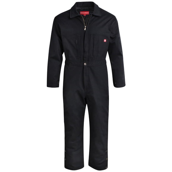 Firestone Mens Coveralls Water-Resistant Twill Workwear Durable Quilted Lining Utility Jumpsuit