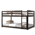 thumbnail image 6 of Leumius Twin over Twin Floor Bunk Bed with Ladder ,Upper and Bottom Bed Platforms Crafted with Strengthened Slats for Boys Girls Espresso, 6 of 9