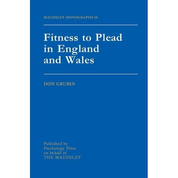 Maudsley Fitness To Plead In England And Wales, (Paperback)