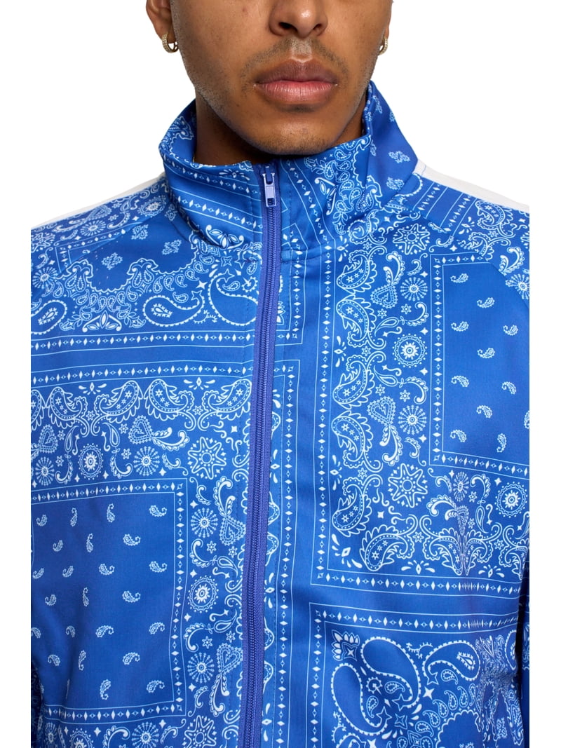 G-Style USA Men's Accented Bandana Paisley Tracksuit Set ST804