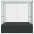 thumbnail image 3 of vidaXL Aviary Silver 211x207x212 cm Steel, 3 of 5