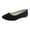 Black-B, variant on Pointed Toe Sandal for Women Weave Strap Buckle Baotou Closed Toe Low Heel Sandalias Solid Color Comfortable Casual Stacked Heel Shoes 42 Black