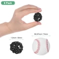 thumbnail image 2 of Uxcell 6-Pack Bolas de Ratán Tejidas 30mm/1.2 Pulgadas Bolas Decorativas de Ratán para Navidad Bodas Acción de Gracias Negro, 2 of 6