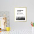 thumbnail image 3 of Designs ByLITA Eudaimonia Dictionary Definition Forest Design, 11 x 14 Wooden Wall Print (Framed) | Inspirational Modern Art Decoration, 3 of 7
