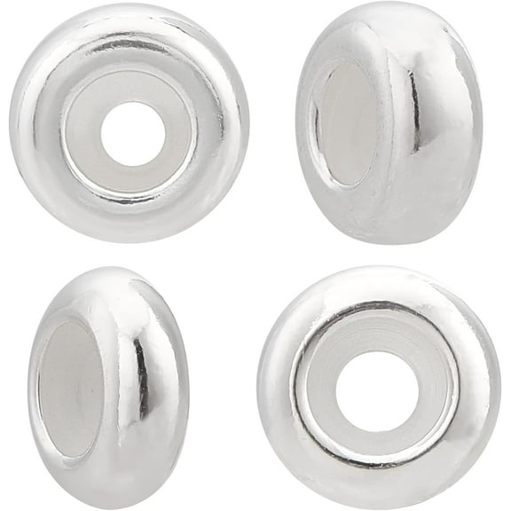 Stainless Steel Stopper Beads Silicone Slider Beads Clip Stopper Charms
