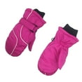 thumbnail image 1 of Greeniant Niños esquí mitones niños manos calentador niños pequeños mitón deporte al aire libre invierno mitón ropa accesorio mano Ciclismo Rosa roja, 1 of 5
