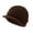 Coffee, variant on Hats Outdoor Winter Beanie W/Visor & Earflaps for Men Fleece Scarf Set Adjustable Sun Hat Cap