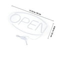 thumbnail image 2 of Phenofice Neon Open Light Business Open Sign White Plastic 1Pack for Event Use, 2 of 6