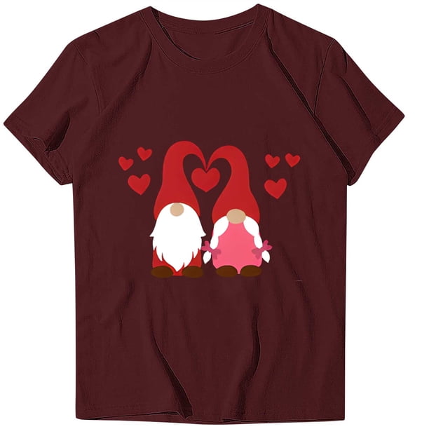 Blusas de Manga Corta para las Mujeres Divertida Impresión Cuello Redondo Camiseta Vintage, Blusas de Primavera para las Mujeres