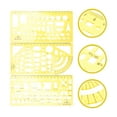 thumbnail image 3 of 1 Set Geometric Stencil Drafting Tool Architect Scale Ruler Drawing Stencil, 3 of 8