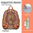thumbnail image 3 of Mystic Ethnic Mandala Adjustable Backpack - Breathable Padded School Bag for Teens & Commuters, 3 of 6