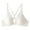 White, variant on Front Closure Bras for Women Wireless Fashion Liftup Underwear Soft Stretch Lace Back Cross Strap T-Shirts Bralettes