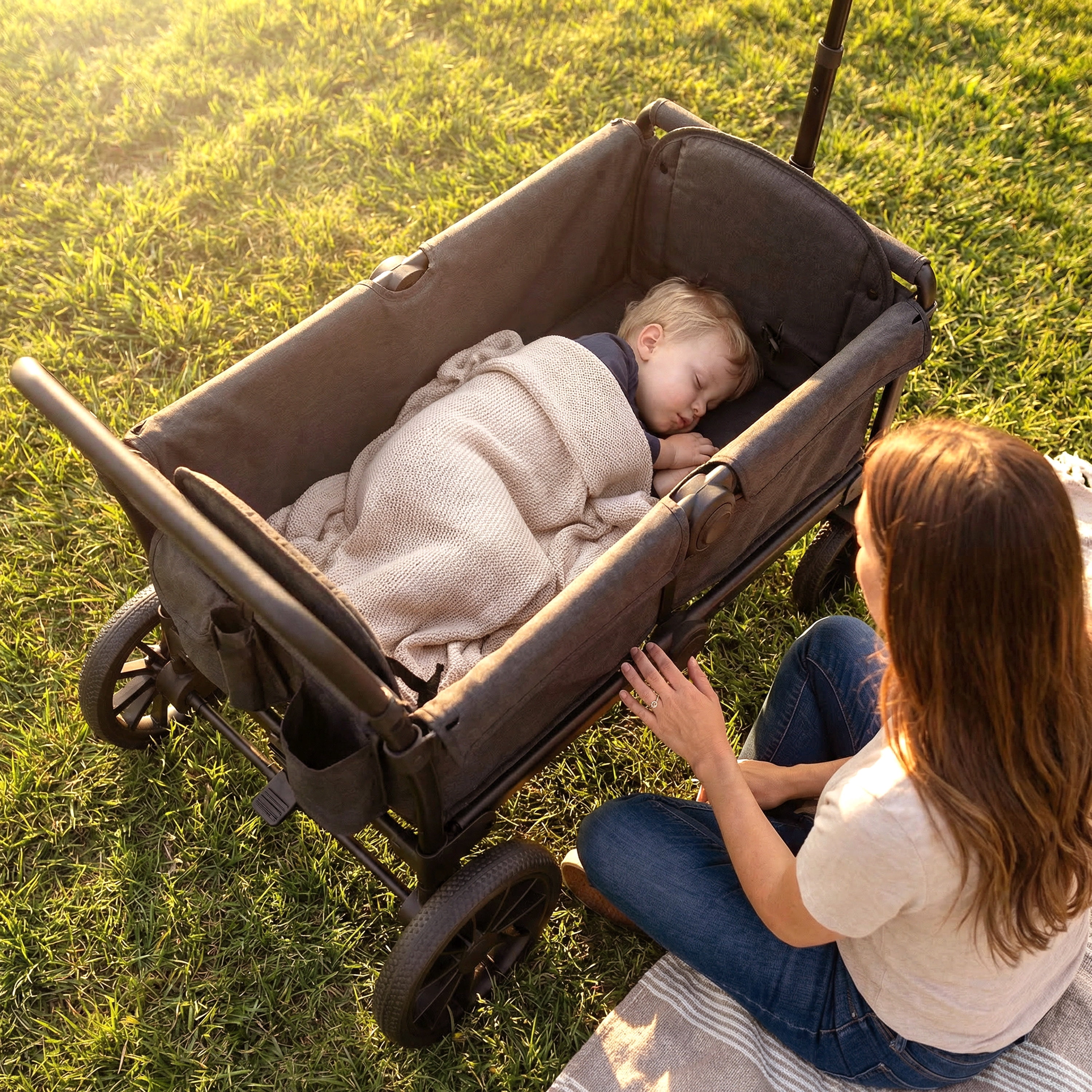 Evolur TrailBlazer Wagon Stroller, Gray