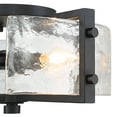 thumbnail image 4 of Possini Euro Design Adri Modern Ceiling Light Flush Mount Fixture Black 16 1/2" Wide Black 4-Light Textured Glass for Bedroom Kitchen Living Room Home, 4 of 10