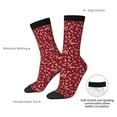 thumbnail image 4 of Cauagu Festive Reindeer Print Crew Socks for Women and Men,Adult Athletic Running Socks 1-Pair Sports Socks Work Gear Socks with Moisture Wicking, 4 of 6