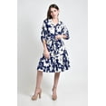 thumbnail image 5 of Vestido camisero con estampado floral Roman Fashion /Juvenil, 2659 (Marino flores) azul marino M, 5 of 5