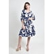thumbnail image 5 of Vestido camisero con estampado floral Roman Fashion /Juvenil, 2659 (Marino flores) azul marino G, 5 of 5
