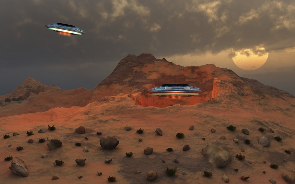 Ufos Using A Secret Entrance To Get Into Dulce Underground Base In New Mexico Poster Print By Mark Stevenson Stocktrek Images 17 X 11 Walmart Com Walmart Com