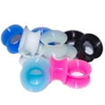 thumbnail image 3 of Package of 6 Silicon Ear Gauges Tunnels Plugs Glow, 3 of 3