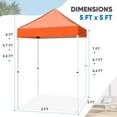 thumbnail image 4 of COOS BAY 5 Ft. W x 5 Ft. D Steel Outdoor Portable Canopy Tent, 4 of 9