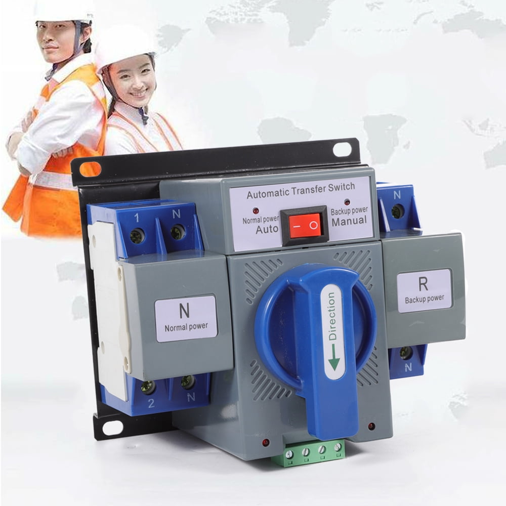 ChicHomey TOP 110V 2P 63A Dual Power Automatic Transfer Switch Generator Changeover Switch