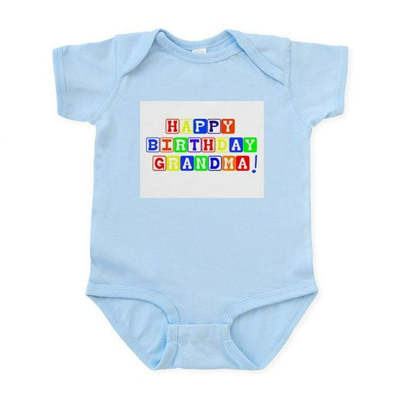 CafePress - Happy Birthday Grandma Infant Bodysuit - Baby Light Bodysuit, Size Newborn - 24 Months