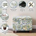 thumbnail image 5 of Convenience Concepts Madison Storage Ottoman, Paisley Fabric, 5 of 7